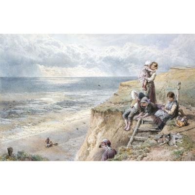 Myles Birket Foster – The Way Down the Cliff